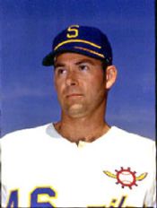 Dave in Seattle Pilots uniform, in spring training camp, 1970.